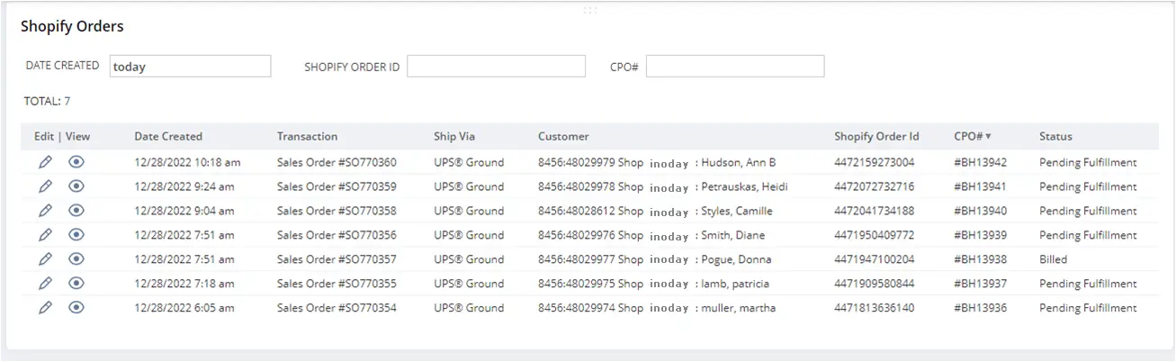 Shopify-Order-Sync